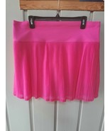 IBKUL Solid Mesh 18” Length Skort Hot Pink Sz XL - £29.61 GBP