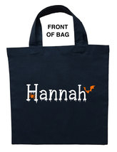 Custom Trick or Treat Bag, Personalized Halloween Bag, Personalized Treat Bag - £12.63 GBP+