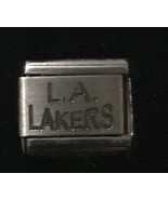 L.A. Lakers Laser ITALIAN CHARM Link 9MM K2023 J1 - £8.95 GBP