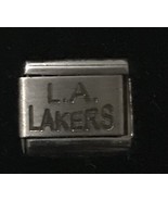 L.A. Lakers Laser ITALIAN CHARM Link 9MM K2023 J1 - $11.40