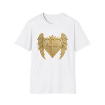 Unisex T-Shirt w/ Gold Cross &amp; Angel Wings Design - $29.99
