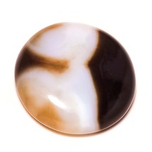54.3 CT Natural Botswana Agate Cab Gemstone Round Loose Stone for Jewelry Making - £9.42 GBP