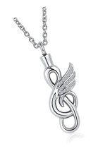 Music Note Cremation Urn Necklace for Ashes 0 - £41.14 GBP