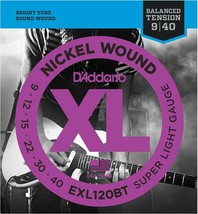 D&#39;Addario EXL120BT Nickel Wound Electric Guitar Strings, Balanced Tensio... - $18.99