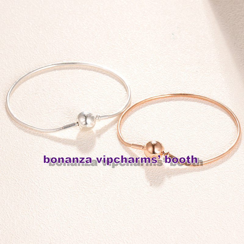 Essence Collection 925 Silver and Rose Gold Barrel Clasp Essence Bracelet