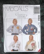  McCall's Pattern 8064 Creative Clothing Misses' Shirt Size 8-10 - $1.50