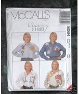  McCall&#39;s Pattern 8064 Creative Clothing Misses&#39; Shirt Size 8-10 - $1.50