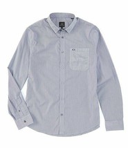 Armani Exchange Men&#39;s Long Sleeve Blue / White Plaid Slim Fit Shirt Various XL - £33.41 GBP
