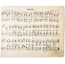 1881 Matron Victorian Sheet Music Ohio State Grange Agriculture 1st Edit... - €17,11 EUR