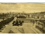 Zurich Switzerland Tonhalle Platz Postcard 1900&#39;s  - $11.88