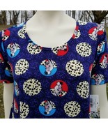 LuLaRoe Disney Cruella De Vil Dalmations Perfect T Size XS Blue Top T-Sh... - $31.44 CAD