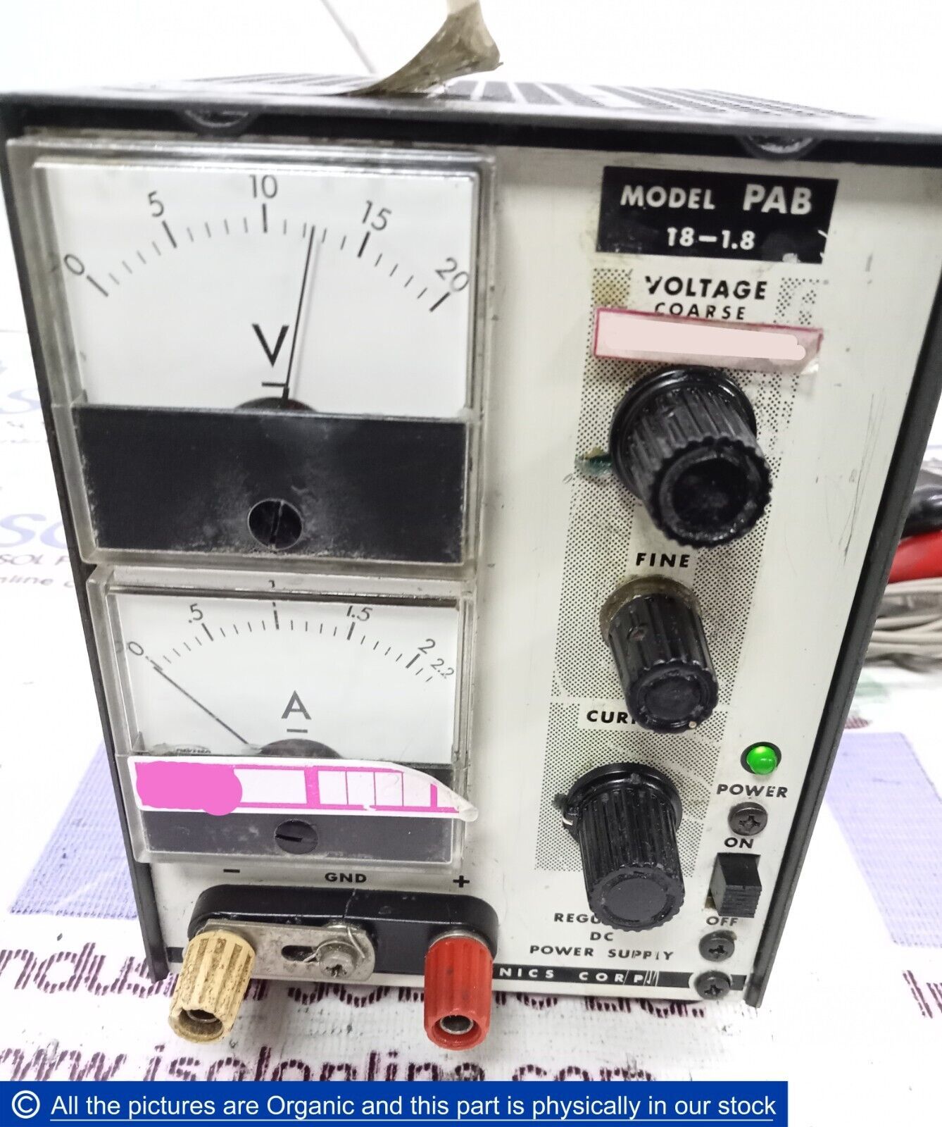 KIKUSUI PAB 18-1.8 Analog Regulated DC Power Supply 20V 2.2A PAB181.8 La... - $399.00