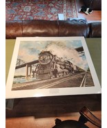Train Art Litho Print Laminated 19x23 JB Deneen Sunshine Special 4-8-2 M... - €25,16 EUR