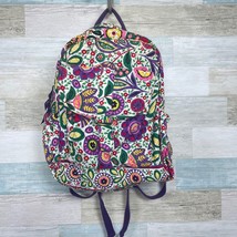 Vera Bradley Viva La Vera Backpack Floral Tropical Quilted Retired Womens - $44.54