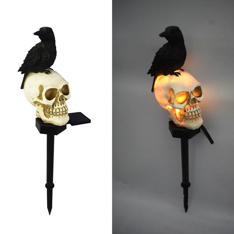  Decoration Solar Lamps Skeleton Hanging Light Resin Garden Decor Xmas Outdoor W - £79.68 GBP