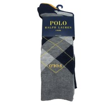 Polo Ralph Lauren Dress Slack Socks Mens Size 6-12.5 (3 PAIRS) Navy Mult... - $17.99
