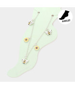 Bumblebee sunflower ankle bracelet - €12,10 EUR