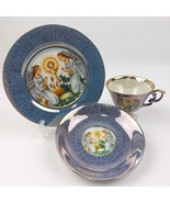 Vintage Dutch Sacred Angels JHS Bone China Plate Cup &amp; Saucer Set - $60.43