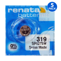 Renata 319 SR527SW 1.55V Silver Oxide Watch (5 Batteries) - Made in Swit... - $6.21