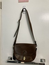 Dooney Vintage Luggage Line Purse Brown Leather - $140.00