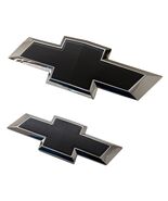 2015-2020 Chevy Tahoe Suburban Chrome Black Bowtie Emblems 84722856 Fron... - $50.90