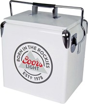 Coors Light Retro Ice Chest Cooler With Bottle Opener, 13L (14 Qt), 18, Fishing. - £84.29 GBP