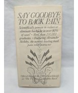 Say Goodbye To Back Pain VHS Tape - $282.69 MXN