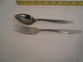 Nasco Stainless Korea - TEMPTATION - 1 Tablespoon and  1 Dinner Fork - £7.45 GBP