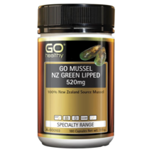 GO Healthy GO Mussel NZ Green Lipped Mussel 520mg 180 Capsules - £82.97 GBP