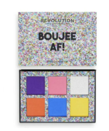 NEW Makeup Revolution Powder Eye Shadow Palette 6 Color Compact Boujee AF! - $186.04 MXN