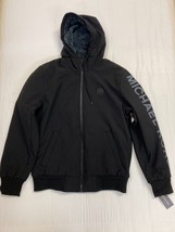 NWT Micahel Kores Zipup Hoodie Jacket Size Small - Black - £48.52 GBP