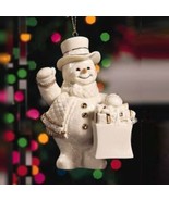 Lenox Snowman Ornament - China w/ Gold Accents-Very Collectible- NEW - CUTE - £22.72 GBP