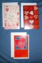 Lot of 3 Vintage Valentine&#39;s Day Cards with Envelopes Unused- g - £5.07 GBP