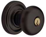 Baldwin 5205102ENTR Classic Oil Rubbed Bronze Finish Keyed Entry Door Kn... - $167.81