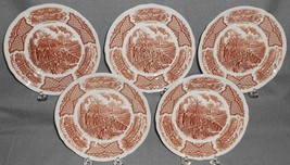 Set (5) Alfred Meakin Fair Winds Pattern Dessert Or B&amp;B Plates England - £23.52 GBP
