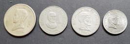 4 Philippine 1 Piso Coins Jose Rizal / Bangko Sentral /Republika/ Tamaraw - £7.95 GBP