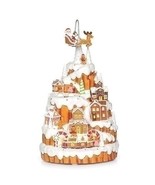 12.5&quot;H LIGHTED MUSICAL TOWN GINGERBREAD MOUNTAIN; ROTATION - $237.59