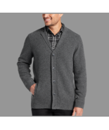 Joseph Abboud Modern Fit Ribbed Stitch Sweater Jacket - XL  colour: Char... - $37.39