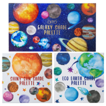 Lot of 3 Dito Space Planet Eyeshadow Palettes Shiny Sun, Eco Earth, Galaxy NEW - £39.96 GBP