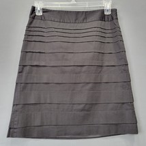 Rafaella Women Skirt Size 8 Black Mini Stretch Trendy Witch Dark Cottage A-Line - £10.57 GBP