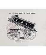 Keystone Wagon Co 1899 Coal Dumping Express Platform Spring Carts Wagons... - £26.08 GBP