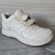 New Balance 575 Womens Off White Tan Hook &amp; Loop Strap Comfort Shoes Siz... - £29.98 GBP