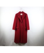 Vintage 70s Pendleton Womens 14 Heavyweight Wool Trench Coat Overcoat Red USA - $148.45