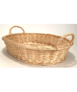 Oval Wicker Woven Basket 12.5” x 17” - $19.24 CAD