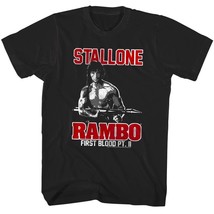 Rambo First Blood Part 2 Men&#39;s T Shirt Army Soldier Movie Tee - $24.50+