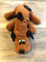 Pound Puppies Stuffed Plush 18" Hound Dog by Tonka Toys 1985 Vintage Dark Brown - $17.77