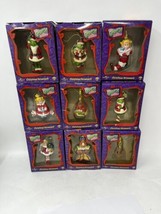 Vtg Universal Dr. Seuss Ornaments 2000 How The Grinch Stole Christmas Lot Of 9 - £69.65 GBP