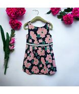 Janie and Jack Cotton Girl&#39;s Floral Navy Blue Pink Sleeveless Dress Line... - €15,86 EUR