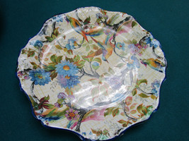 Antique Fenton Collector Plate Birds And Flowers [*a4-1-L] - £97.38 GBP