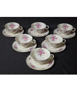 Vintage HAVILAND 12 Piece Cup &amp; Saucer Set ARLINGTON Pattern - Retired S... - $45.08 CAD
